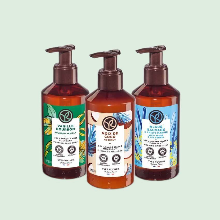 Lot de savons liquides