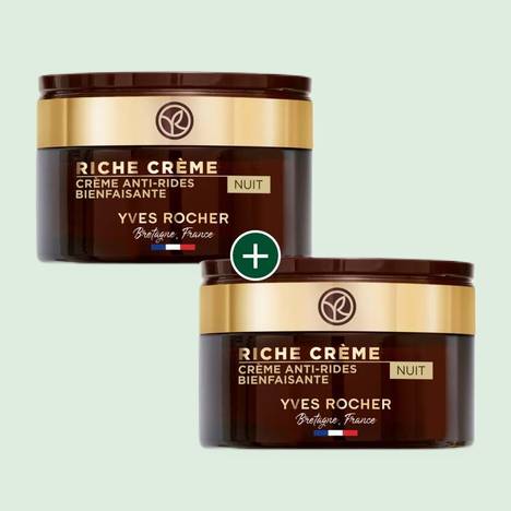 1+1 Crème Nuit Anti Rides Bienfaisante