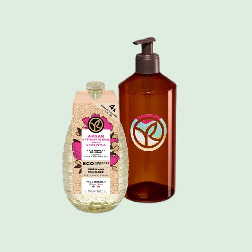 Set 1 Eco-Recharge Argan + 1 flacon rechargeable