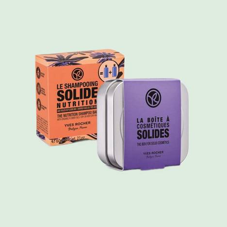 Le Shampooing Solide Nutrition + boîte à cosmétiques solides