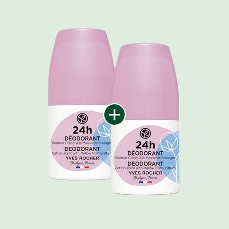 1+1 Déodorant Senteur Coton et Mauve de Bretagne