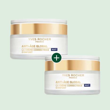 1+1La Crème Nuit Correctrice Confort - Toutes Peaux 50ml